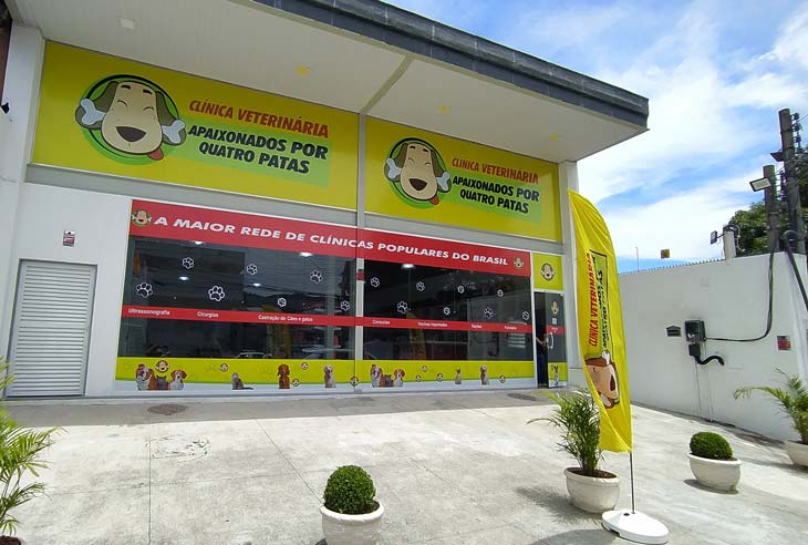 Fachada de Clinica Veterinária Apaixonados por Quatro Patas
