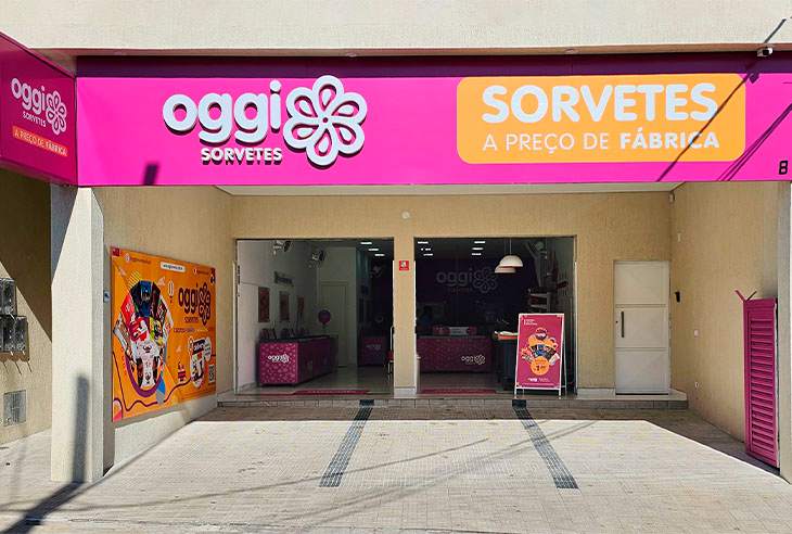 Fachada de Oggi Sorvetes